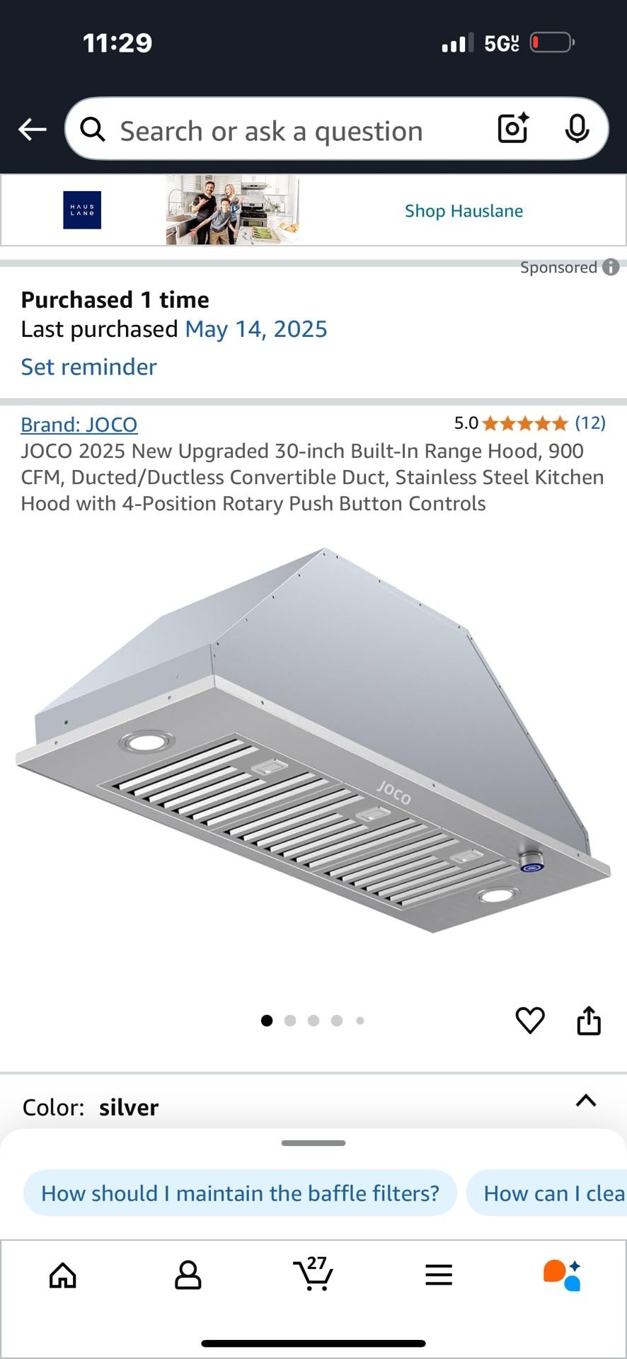 Kitchen Hood Range