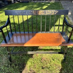 Vintage Hitchcock Bench 
