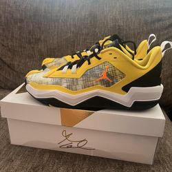 Men’s Size 12 JORDAN ONE TAKE 4 TOUR YELLOW/BLACK-BLACK-WHITE