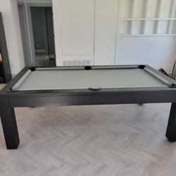 Black Modern Pool Table 