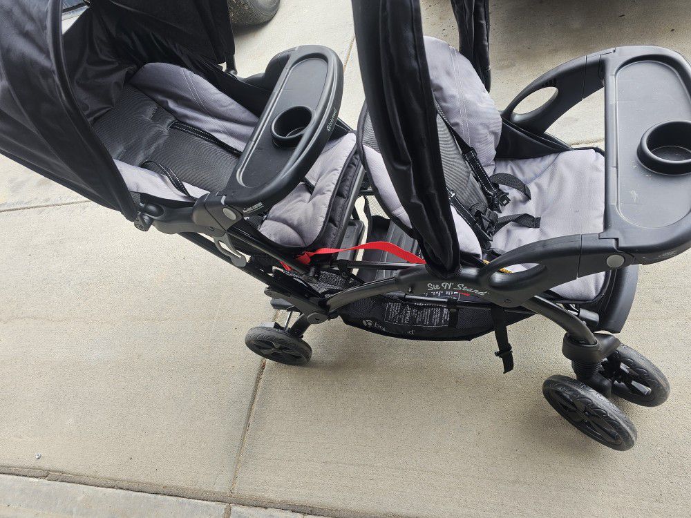 Baby Sit And Stand Double Stroller 