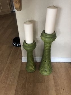 Large candle stick holders