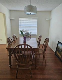 Wood dinning set