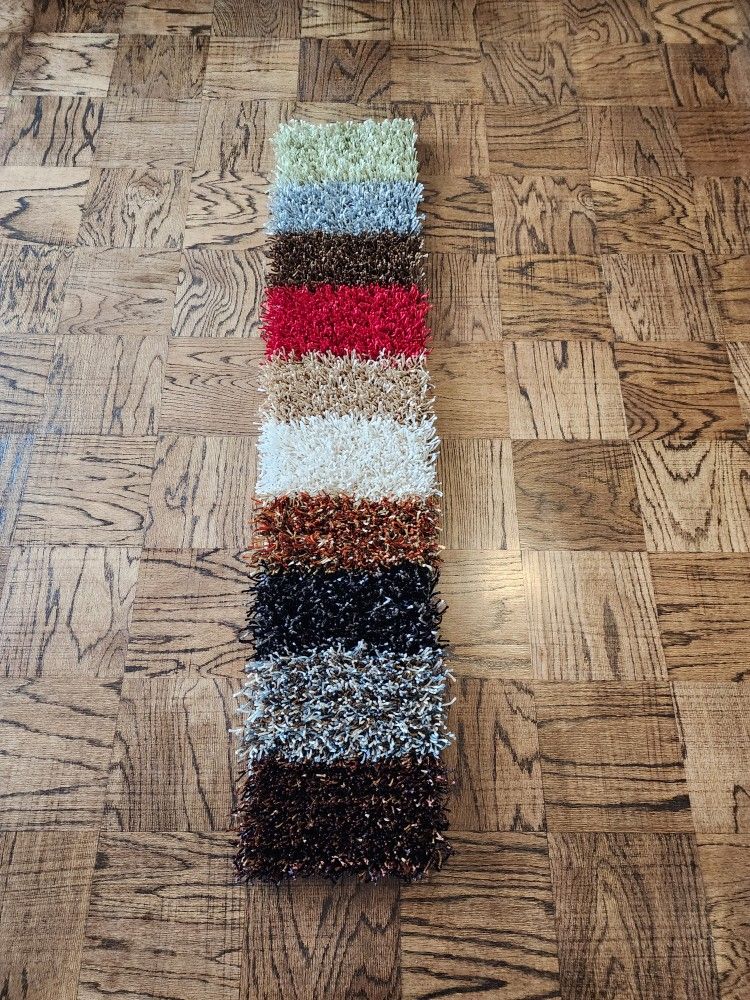 Brand New 1 X 5 Shag Accent Rug