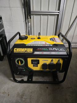 Champion Power Equipment 4550-Watt Dual Fuel RV Ready Portable Generator with CO Shield