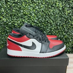 Men's Size 11 Nike Air Jordan 1 Low Bred Toe 553558-612