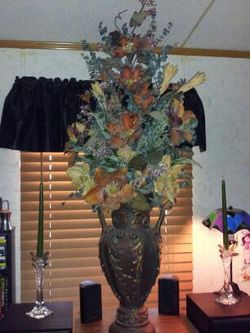 Tall flowered vase Custom made