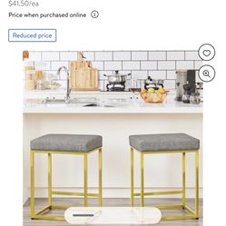 Set Of Two Counter Stools 