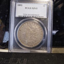 1893 P XF45 MORGAN SILVER DOLLAR 
