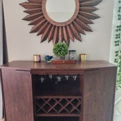 Wood Bar With Storage