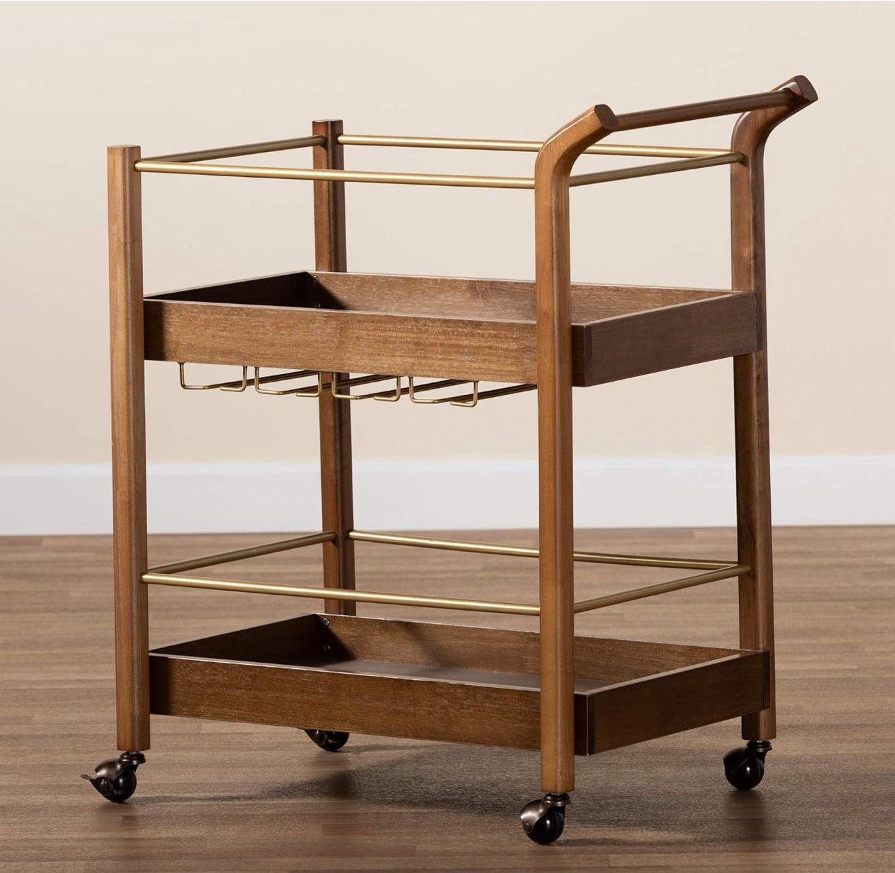 Wood Bar Cart