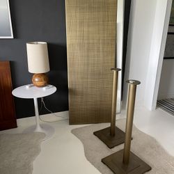 Copper & Tweed Aged Brass Console Table
