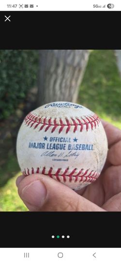 Professional Game used baseballs. ( SEE Pics) LOCATED IN GLENDORA  FIRM PRICE