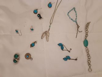 Some real old turquoise jewelry