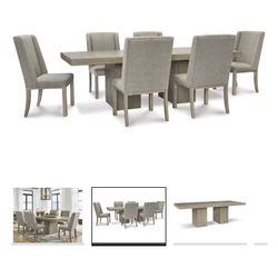 Fawnburg Dining Table With 6 Char From Ashley 