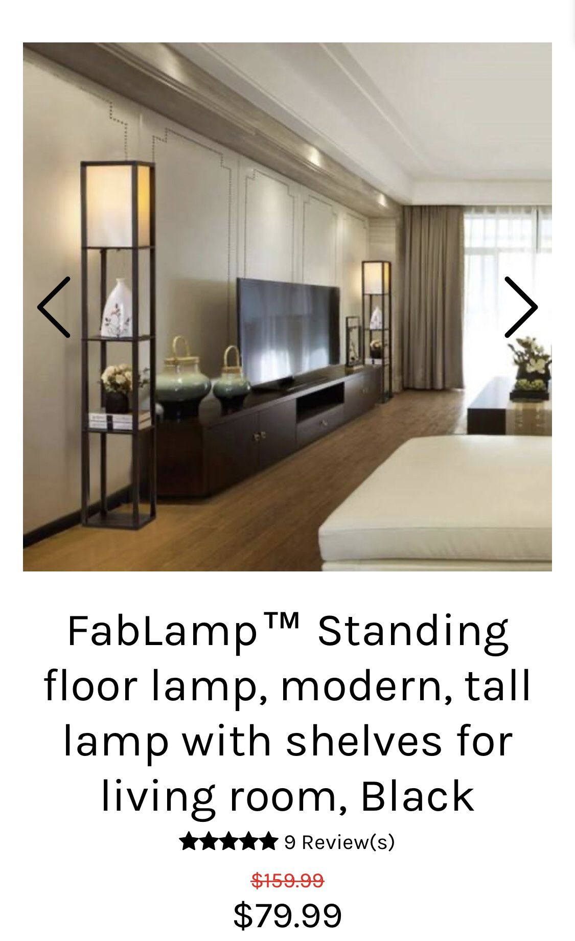 floor Lamp with multiple drawers