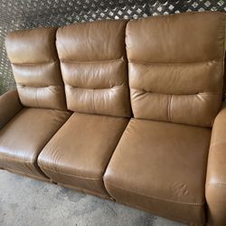 Brown Leather Couch