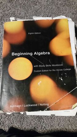 Beginning Algebra 8th edition