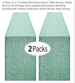 Sequin table runner