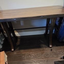 Wood Flip Lid Console Sofa Table