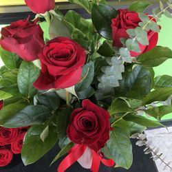 Roses With Vase