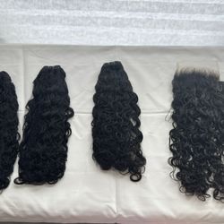 14” Raw Water Wave Bundle Deal W Closure