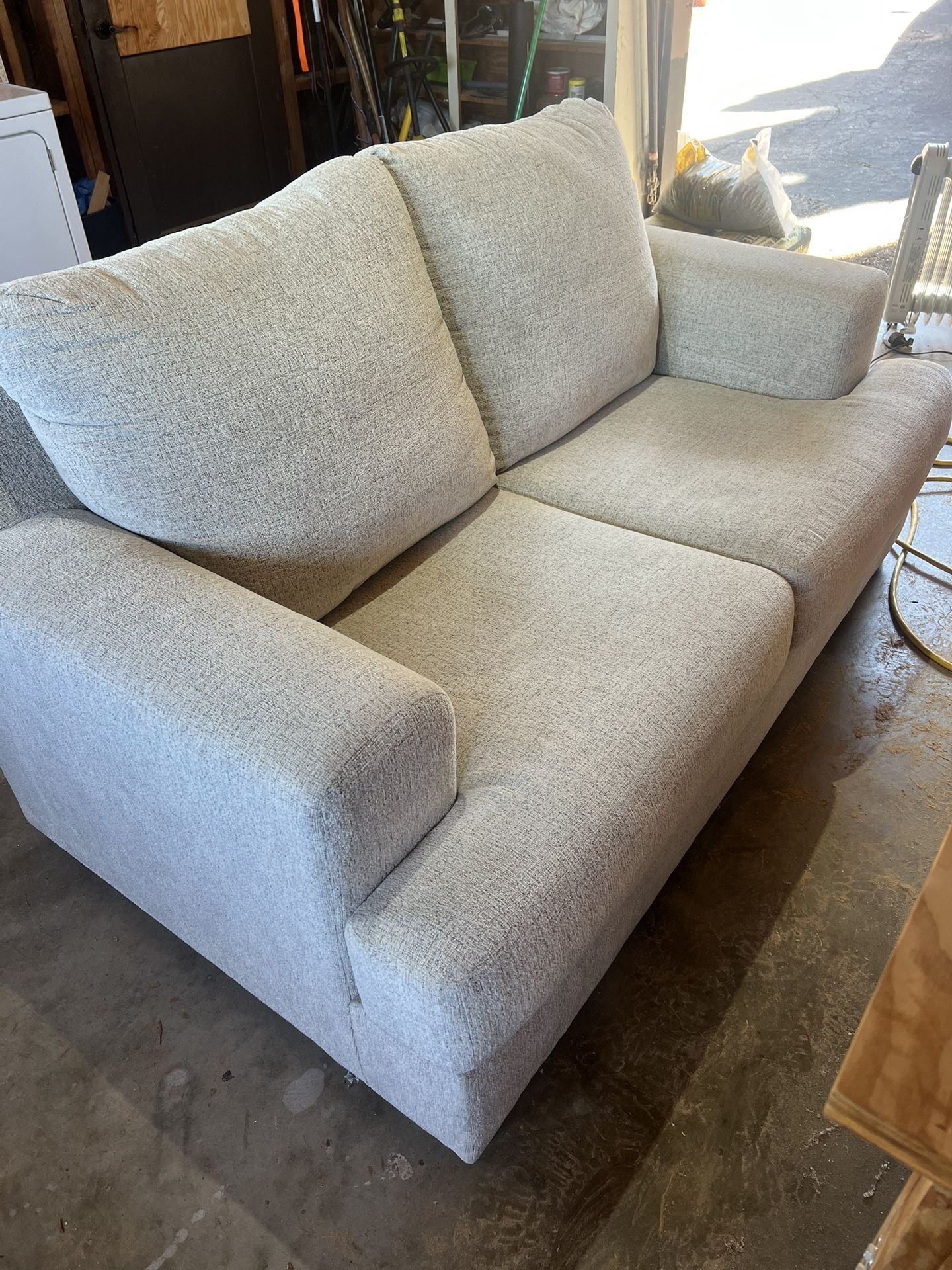 Loveseat In Heather Grey