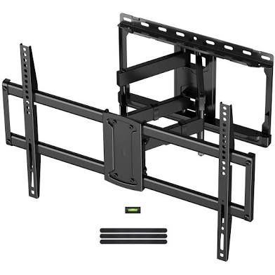 USX MOUNT Full Motion TV Wall Mount for 47-90 inch TVs Swivels Tilts Extension Rotation Holds up to 132lbs Max VESA 600x400mm, Fit 16" Wood Stud