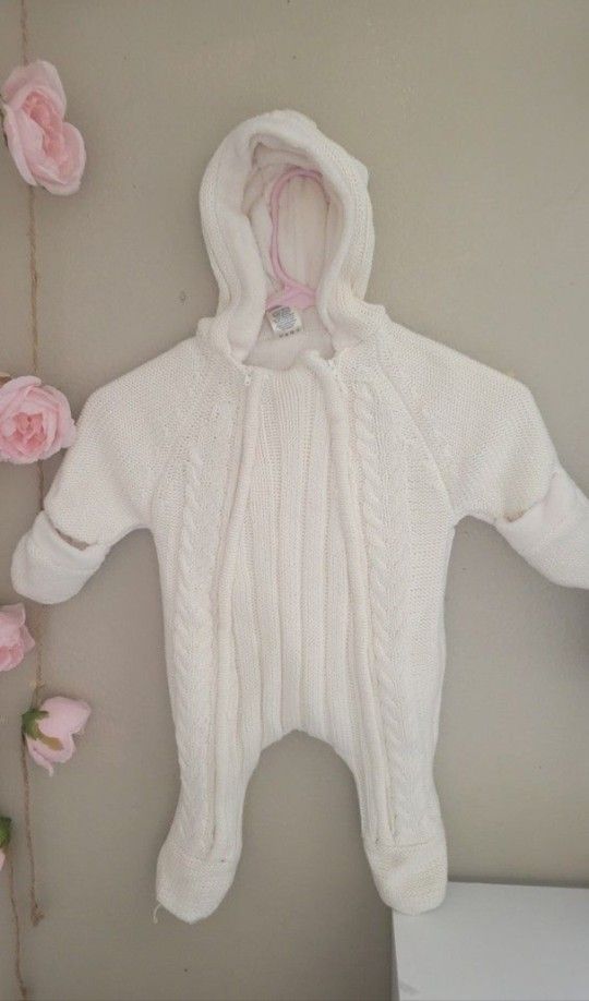 Baby Boy or Girl 6m-9m Winter Sweater Jumpsuit
