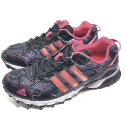 Adidas Women's Thrasher C76331 Gray Black Pink Running Shoes Lace Up Size 7  for Sale in Dallas, GA - OfferUp