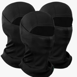 Balaclava Ski Mask 3 Pieces Full Face Cover Breathable Mask for Outdoor