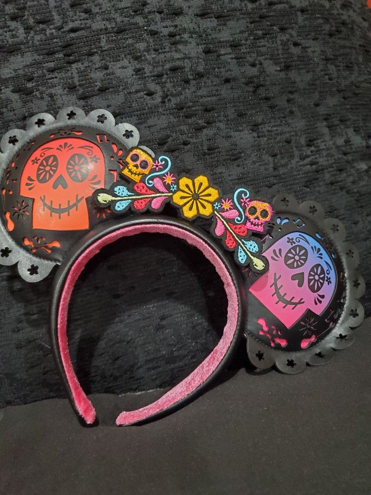 Coco Dia De Los Muertos Minnie Ears Disneyland