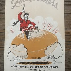 Forty Niners vs Miami Seahawks September 15, 1946