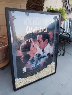CASABLANCA Movie Poster in Shadow Box