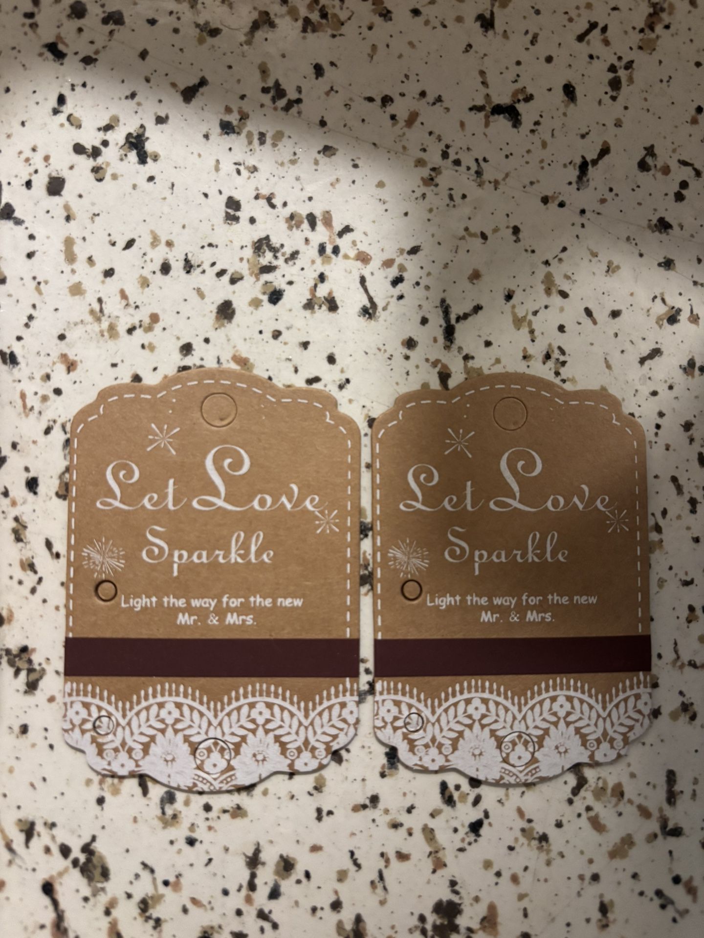 Wedding Sparkler Tags