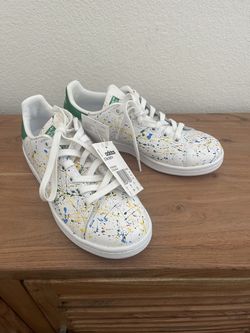 adidas gazelle silver green womens Adidas Rainbow Paint Splatter Superstars
