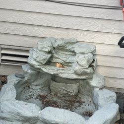 Garden rock Water fall With Working Water Pump.
