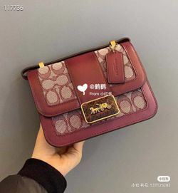 Coach Alie 18  Signature Jaquard Crossbody Bag