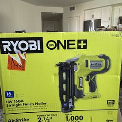 RYOBI ONE+ 18V AirStrike 16-Gauge Cordless Finish Nailer (Tool Only)