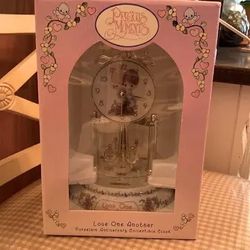 Precious Moments Anniversary Porcelain Table Top Clock