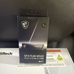 New MSI M560 1TB  PCIe 5.0  NVME Solid State Drive