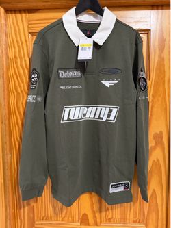 Jordan Flight School green & khaki long sleeve shirt #flight #school