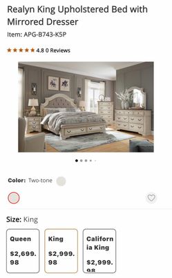 ASHLEY BEDROOM SET (4 months of use)