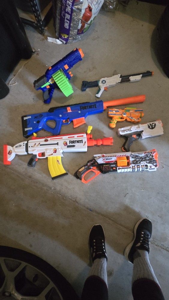 Variety of Nerf Guns