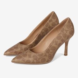 Samantha Coach Leather Heels 👠 