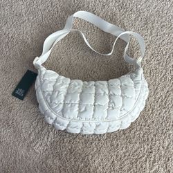 White Target Purse