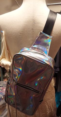 Holographic Backpack With Pouch