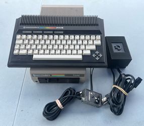 Vintage Commodore Plus/4 Computer With Commodore 1541 Computer Floppy Drive