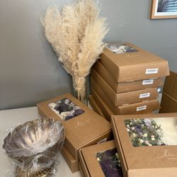 Wedding Centerpieces-Artificial Flowers, Pampas Grass & Compotes 