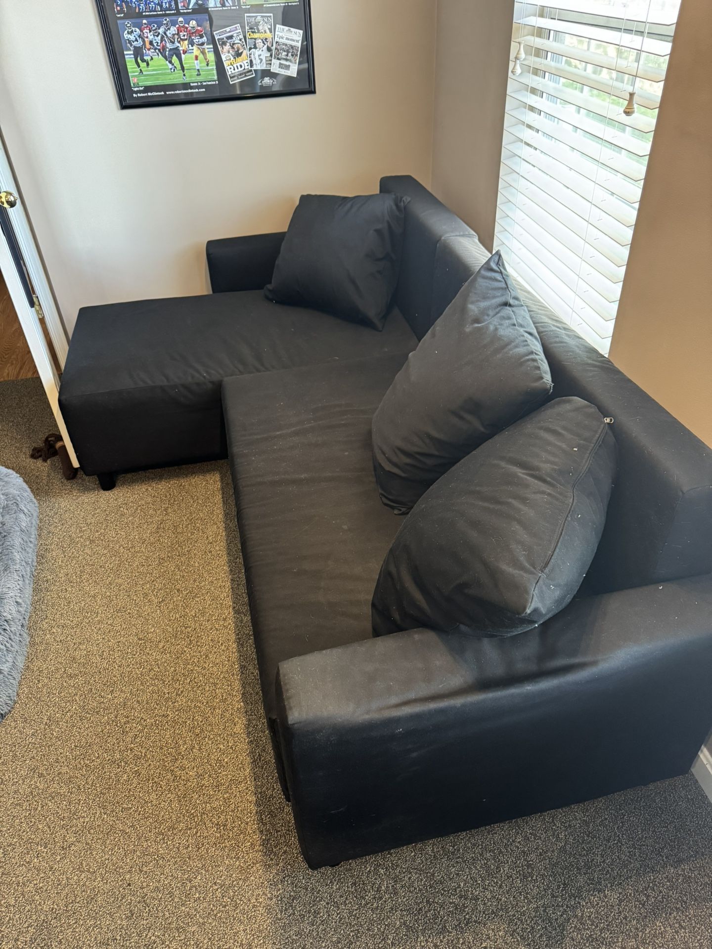 Black futon